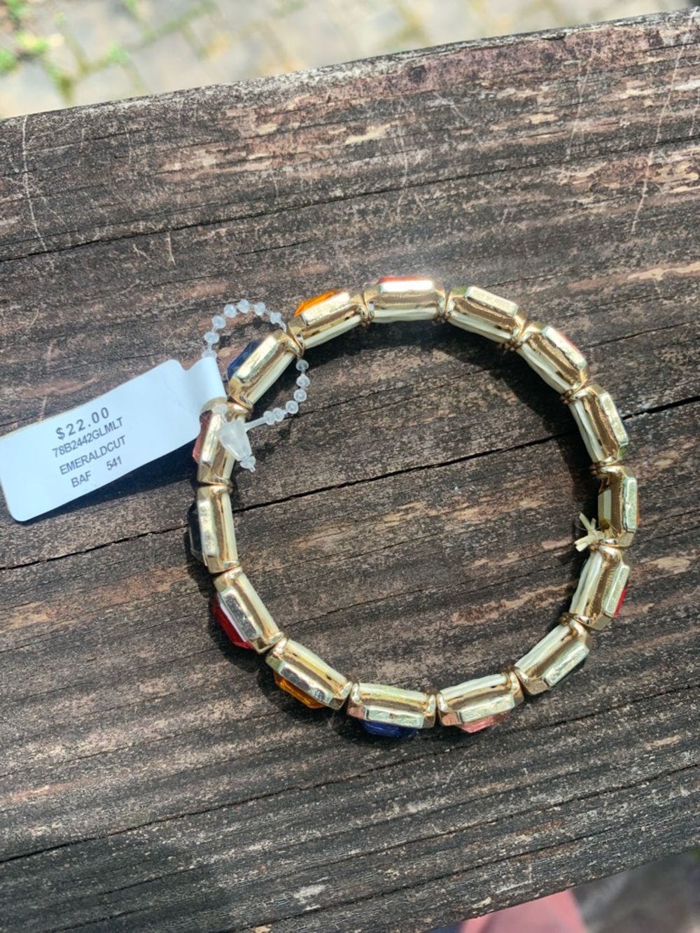 NWT Rhinestone stretch bracelet - Picture 3 of 9